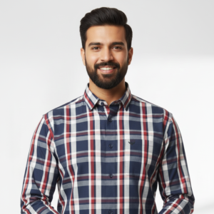 Home The Americana Plaid Casual Shirt - Red, White & Blue Flannel